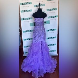 Organza strapless mermaid